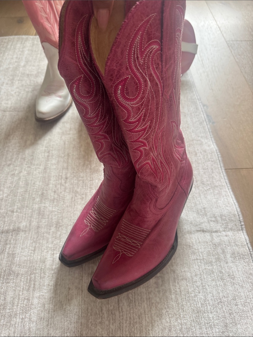 Boot Barn Women's Hot Pink Cowboy Boots - Stylish Western Riding Boots